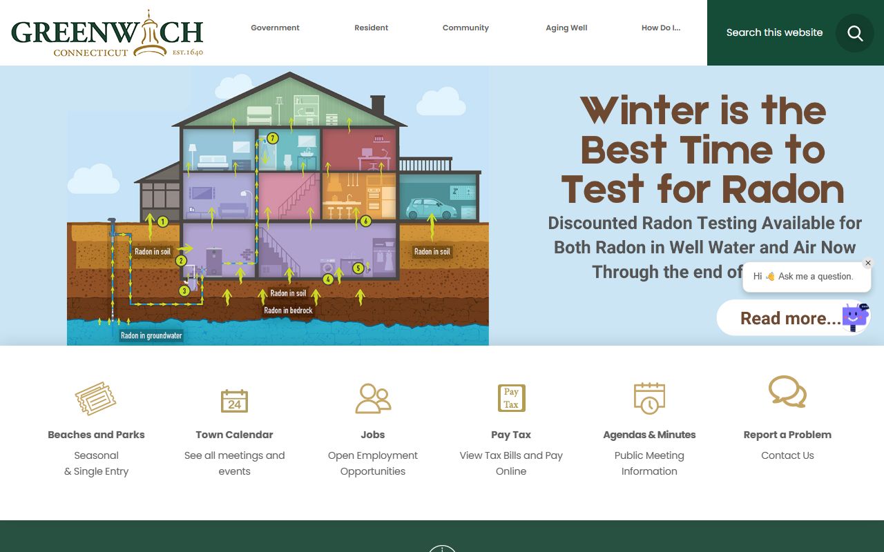 Greenwich Town Clerk website for deed records