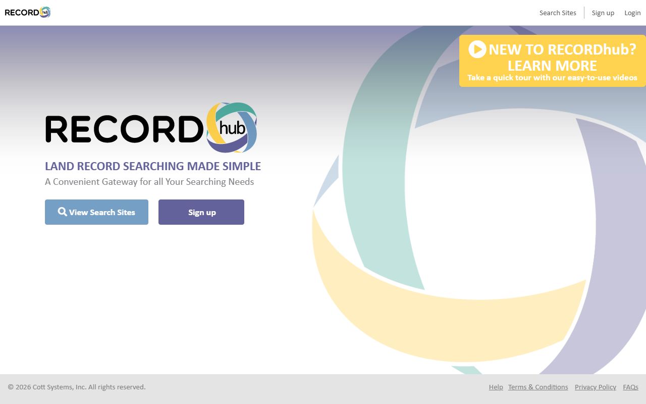 RecordHub online land records system for Middletown
